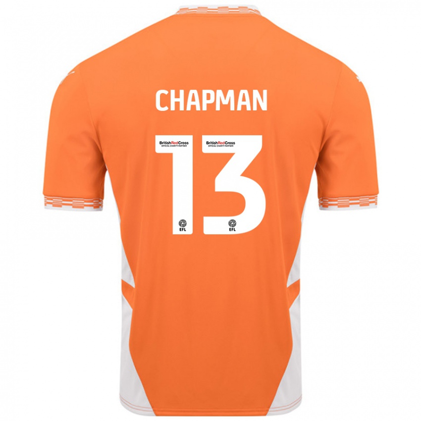 Criança Camisola Mackenzie Chapman #13 Branco Laranja Principal 2024/25 Camisa Brasil