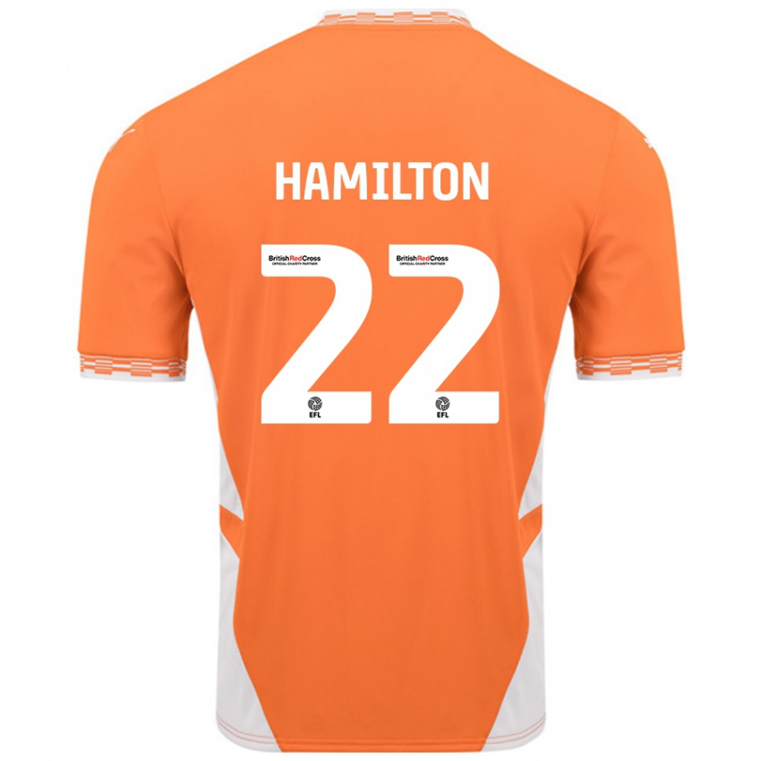 Criança Camisola Cj Hamilton #22 Branco Laranja Principal 2024/25 Camisa Brasil