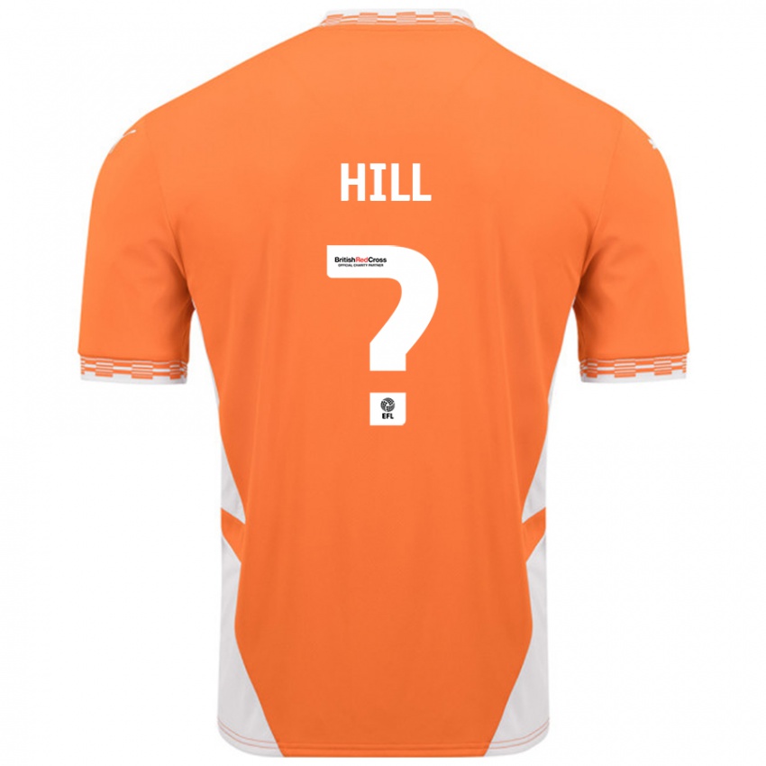 Criança Camisola Tyler Hill #0 Branco Laranja Principal 2024/25 Camisa Brasil