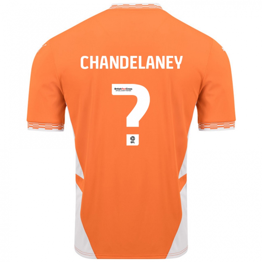 Criança Camisola Yulan Chandelaney #0 Branco Laranja Principal 2024/25 Camisa Brasil