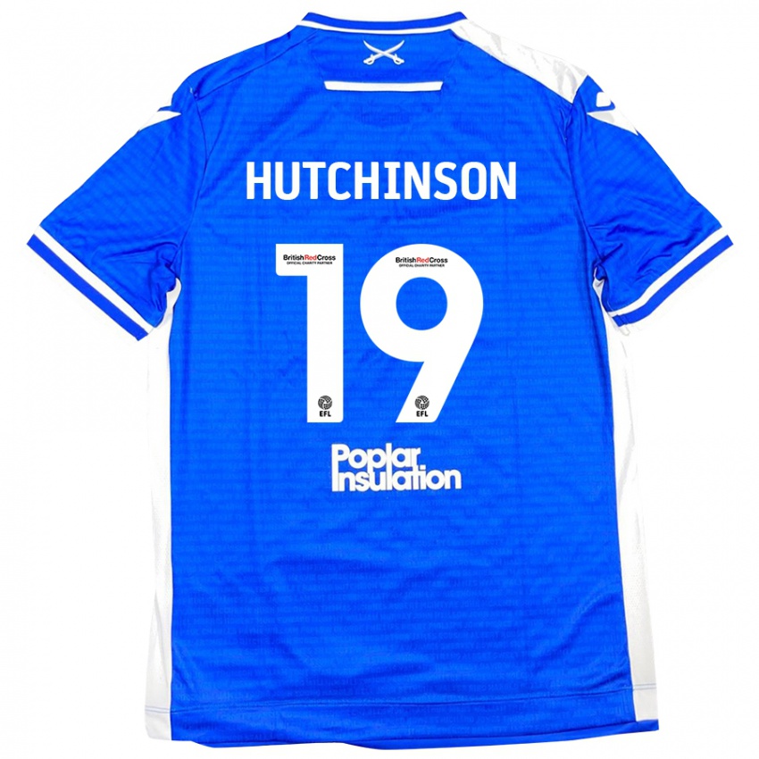 Criança Camisola Isaac Hutchinson #19 Branco Azul Principal 2024/25 Camisa Brasil