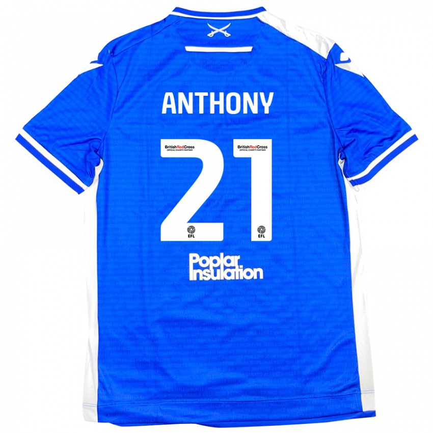 Criança Camisola Micah Anthony #21 Branco Azul Principal 2024/25 Camisa Brasil