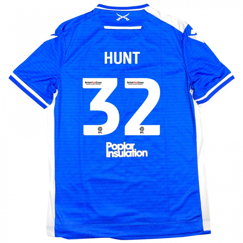 Criança Camisola Jack Hunt #32 Branco Azul Principal 2024/25 Camisa Brasil