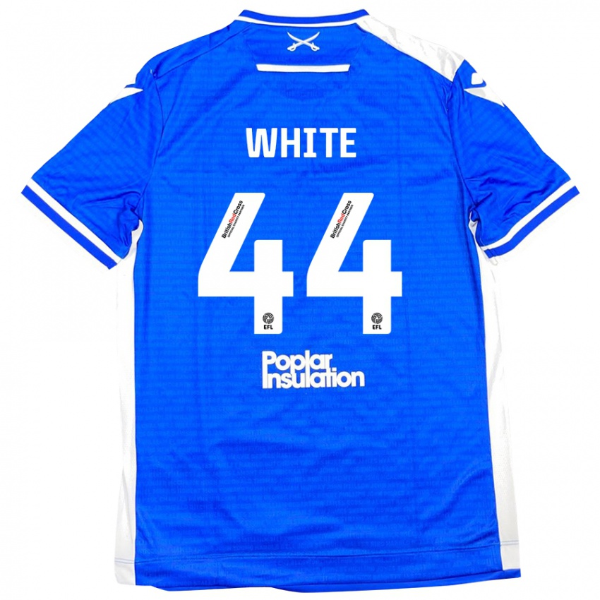 Criança Camisola Charlie White #44 Branco Azul Principal 2024/25 Camisa Brasil