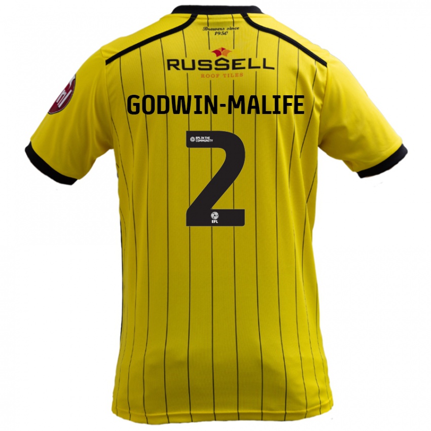 Criança Camisola Udoka Godwin-Malife #2 Amarelo Principal 2024/25 Camisa Brasil