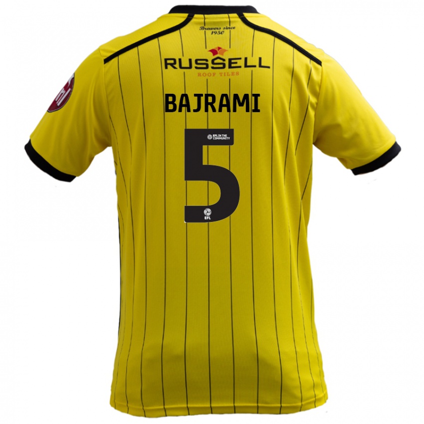 Criança Camisola Geraldo Bajrami #5 Amarelo Principal 2024/25 Camisa Brasil