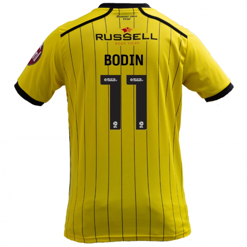 Criança Camisola Billy Bodin #11 Amarelo Principal 2024/25 Camisa Brasil