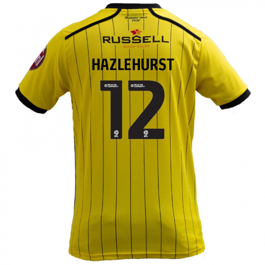 Criança Camisola Jack Hazlehurst #12 Amarelo Principal 2024/25 Camisa Brasil