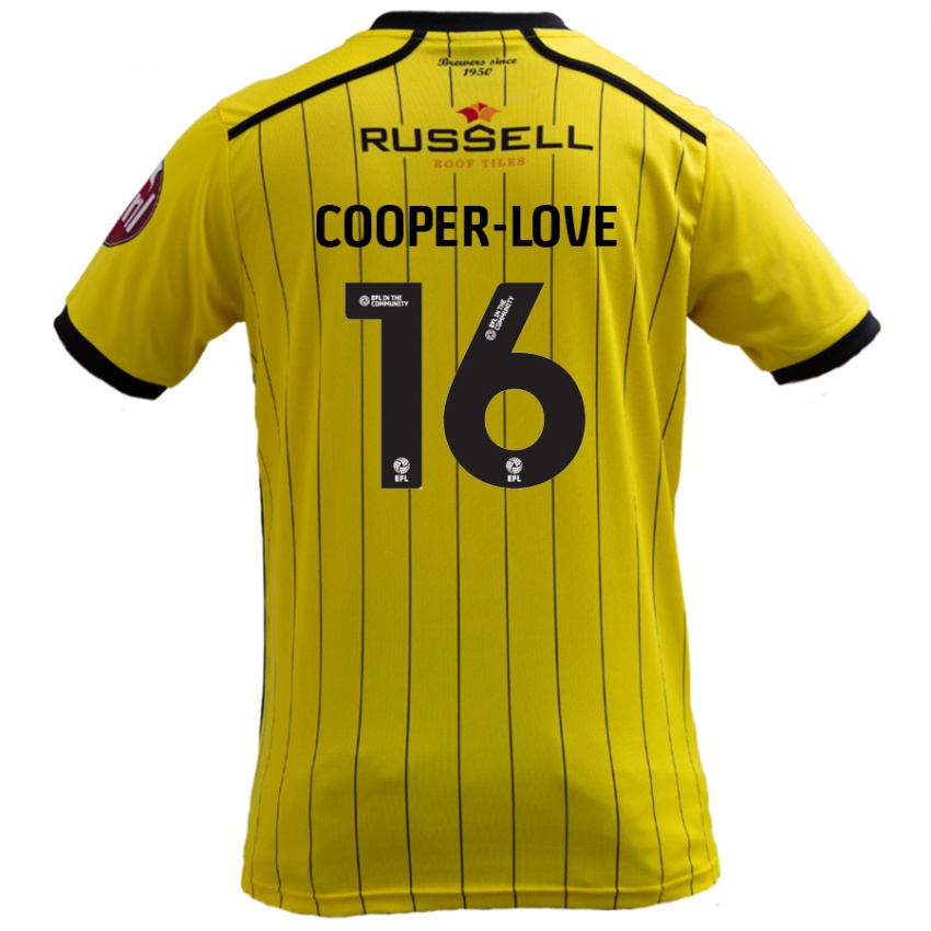 Criança Camisola Jack Cooper-Love #16 Amarelo Principal 2024/25 Camisa Brasil