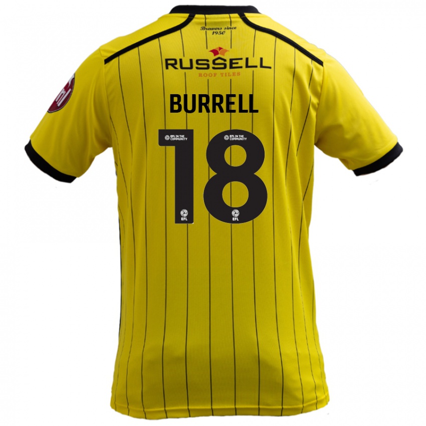 Criança Camisola Rumarn Burrell #18 Amarelo Principal 2024/25 Camisa Brasil