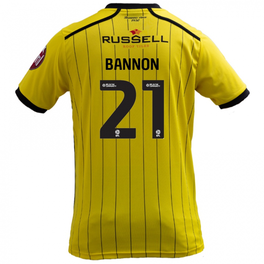 Criança Camisola Alex Bannon #21 Amarelo Principal 2024/25 Camisa Brasil