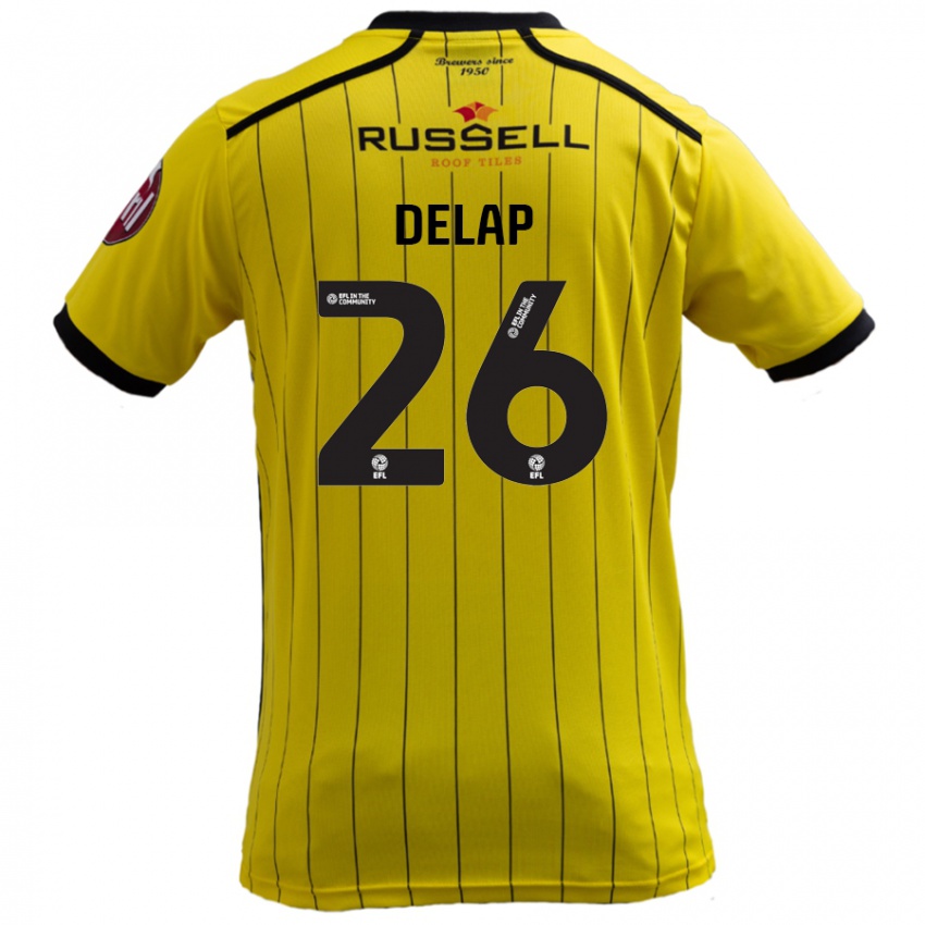 Criança Camisola Finn Delap #26 Amarelo Principal 2024/25 Camisa Brasil