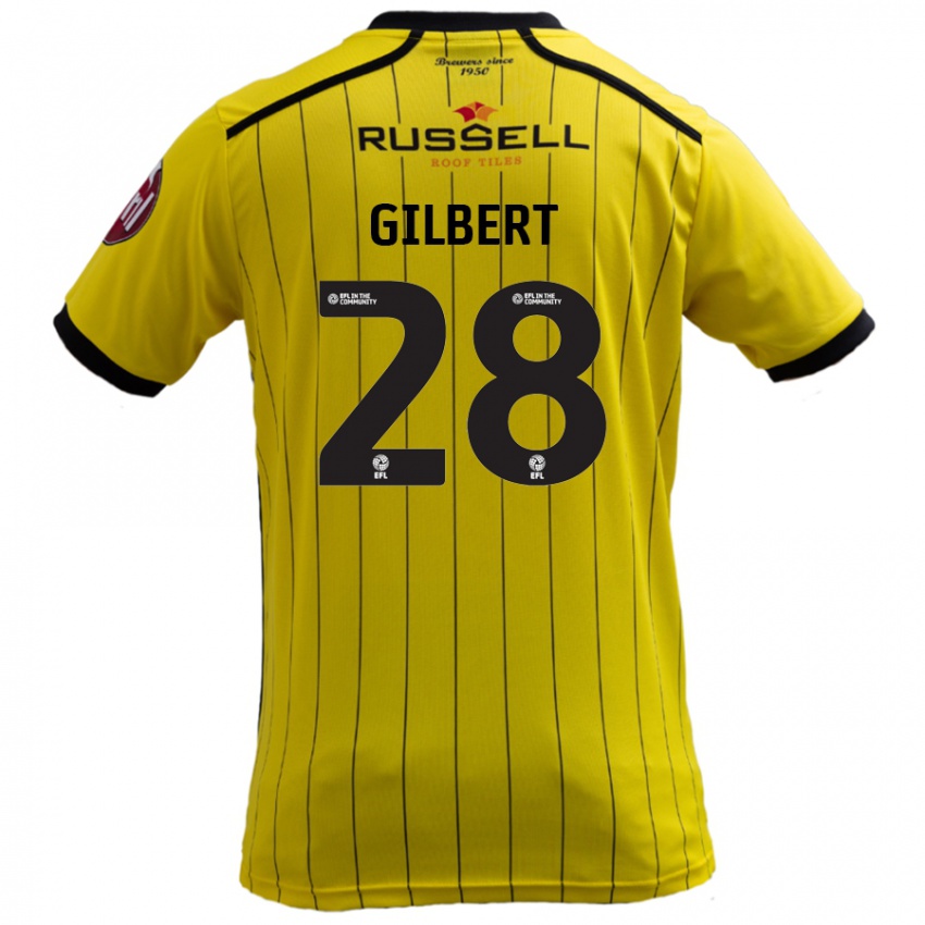 Criança Camisola Cameron Gilbert #28 Amarelo Principal 2024/25 Camisa Brasil