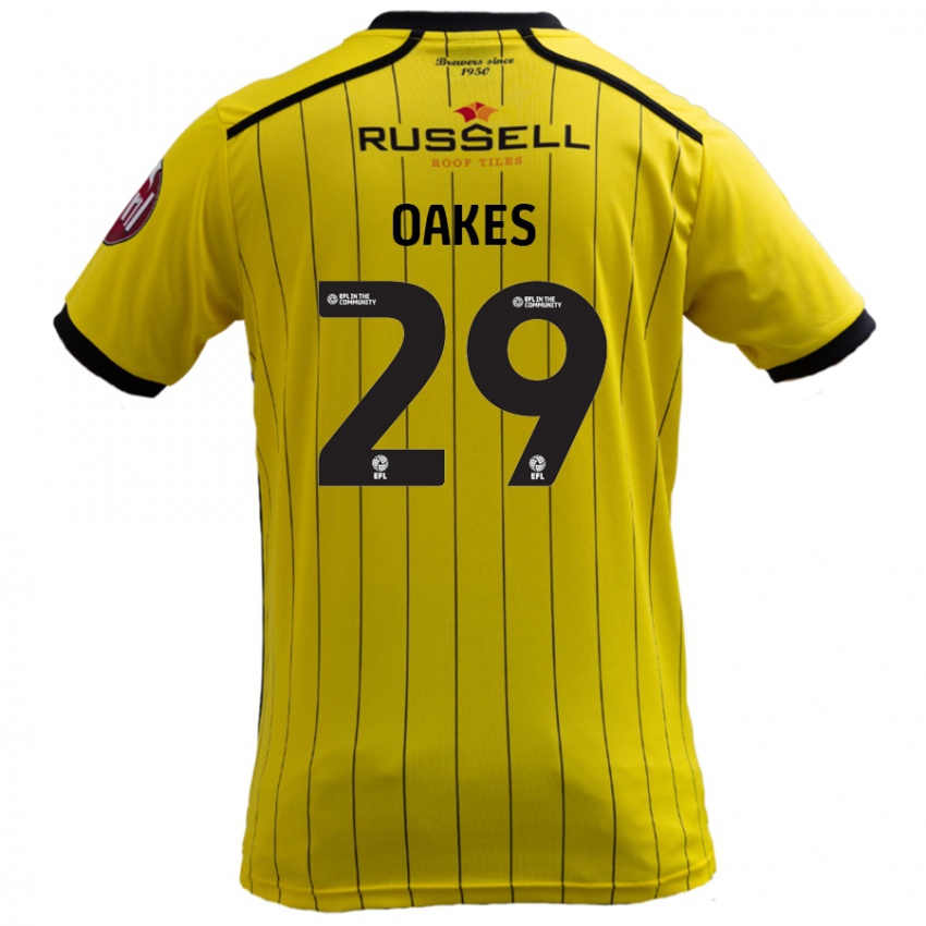 Criança Camisola Toby Oakes #29 Amarelo Principal 2024/25 Camisa Brasil