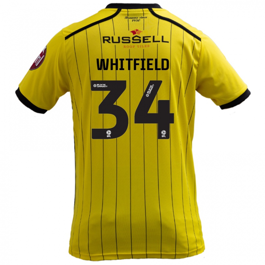 Criança Camisola Ben Whitfield #34 Amarelo Principal 2024/25 Camisa Brasil