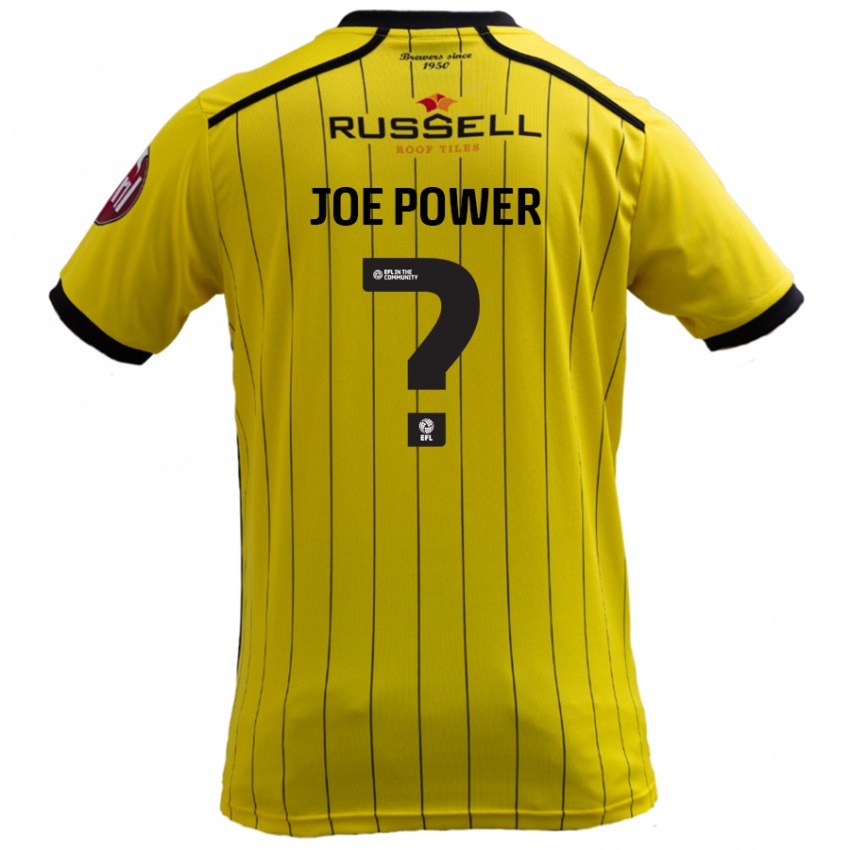 Criança Camisola John Joe Power #0 Amarelo Principal 2024/25 Camisa Brasil