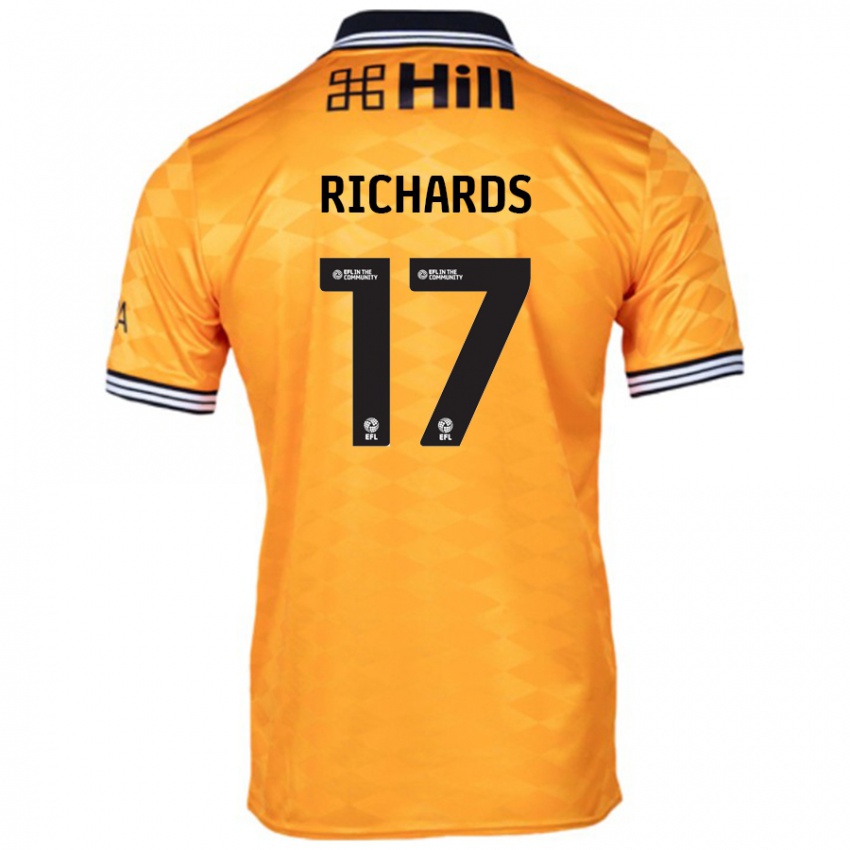 Criança Camisola Taylor Richards #17 Laranja Principal 2024/25 Camisa Brasil