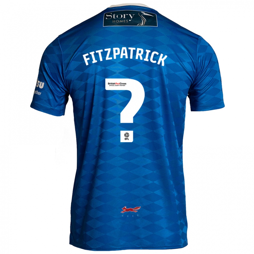 Criança Camisola Aran Fitzpatrick #0 Azul Principal 2024/25 Camisa Brasil