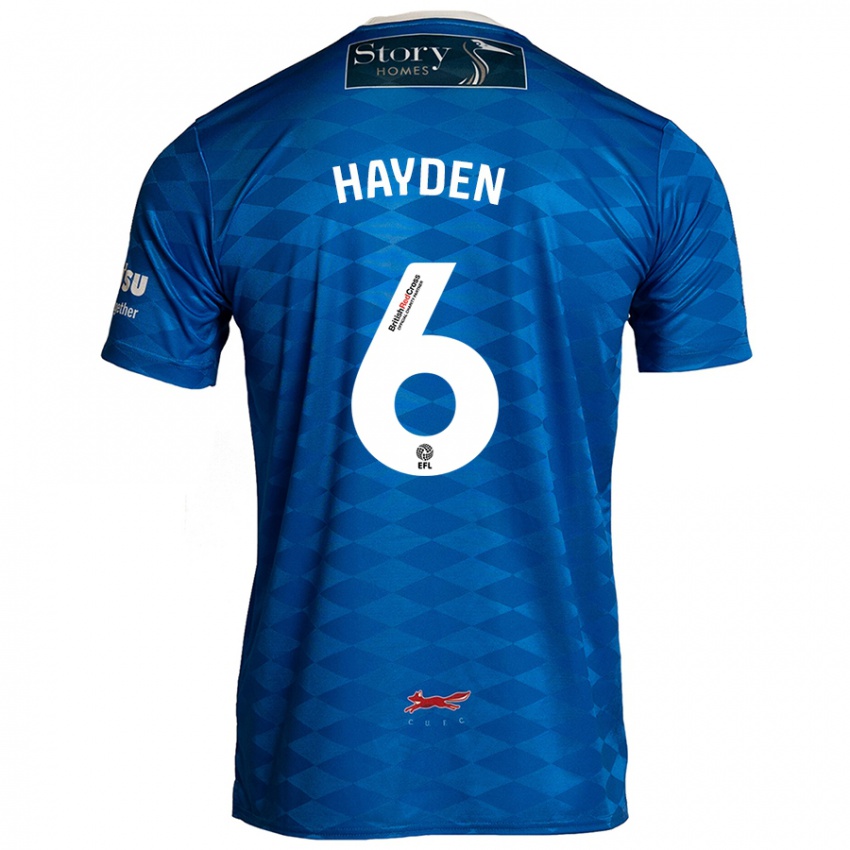 Criança Camisola Aaron Hayden #6 Azul Principal 2024/25 Camisa Brasil