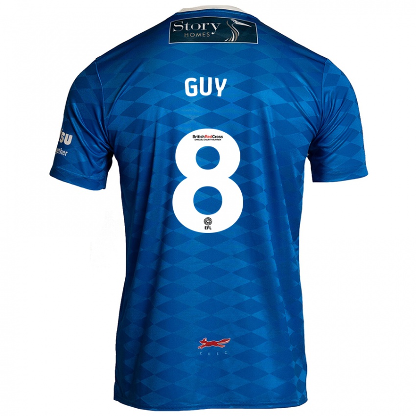 Criança Camisola Callum Guy #8 Azul Principal 2024/25 Camisa Brasil