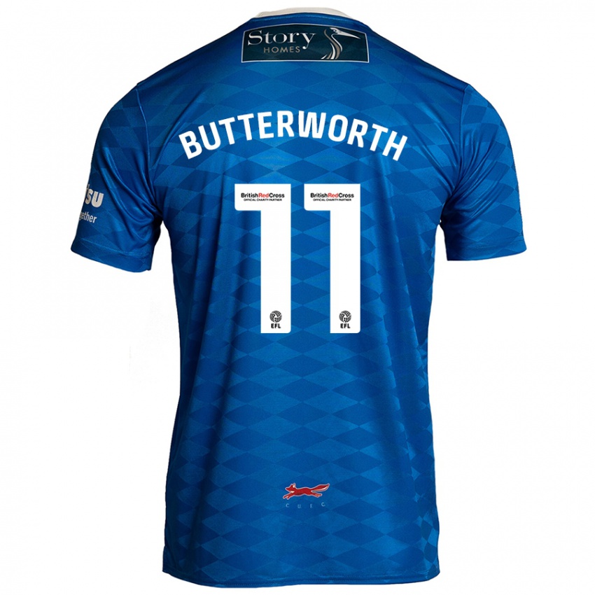 Criança Camisola Daniel Butterworth #11 Azul Principal 2024/25 Camisa Brasil