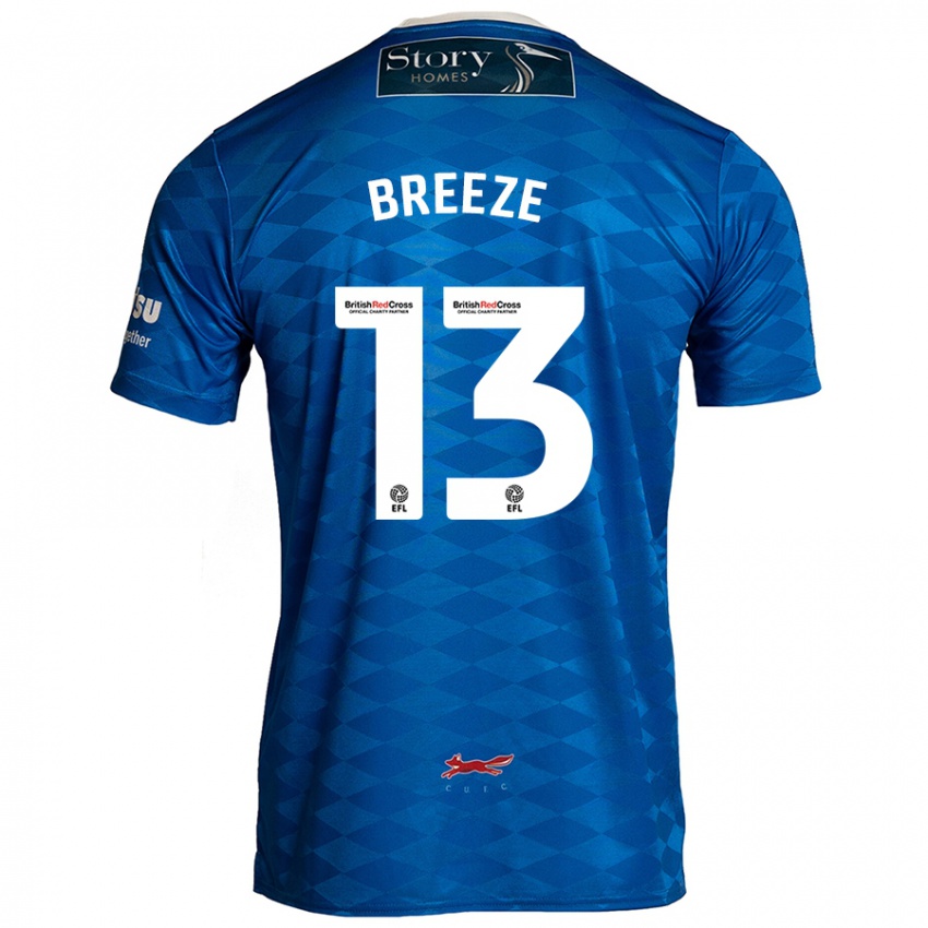 Criança Camisola Gabriel Breeze #13 Azul Principal 2024/25 Camisa Brasil