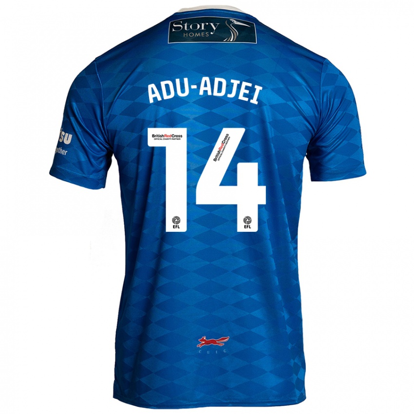 Criança Camisola Daniel Adu-Adjei #14 Azul Principal 2024/25 Camisa Brasil