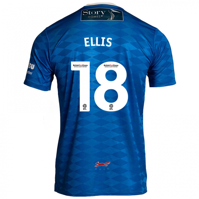 Criança Camisola Jack Ellis #18 Azul Principal 2024/25 Camisa Brasil