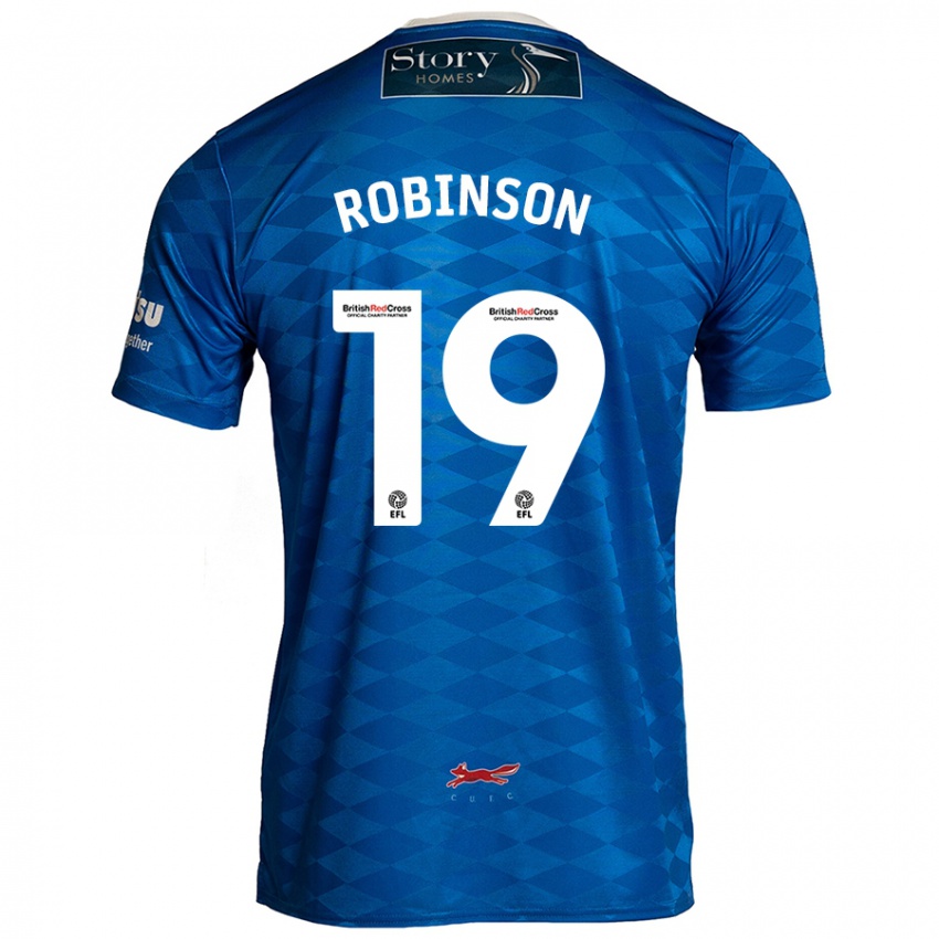 Criança Camisola Jack Robinson #19 Azul Principal 2024/25 Camisa Brasil