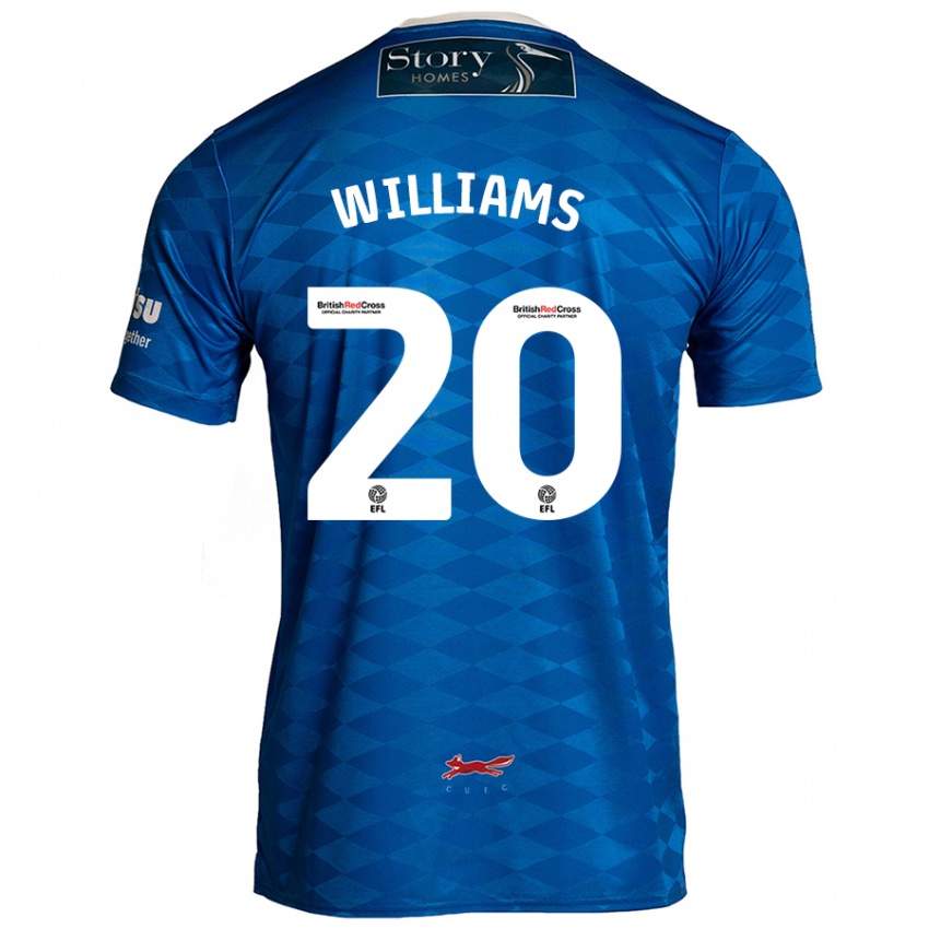 Criança Camisola Ben Williams #20 Azul Principal 2024/25 Camisa Brasil