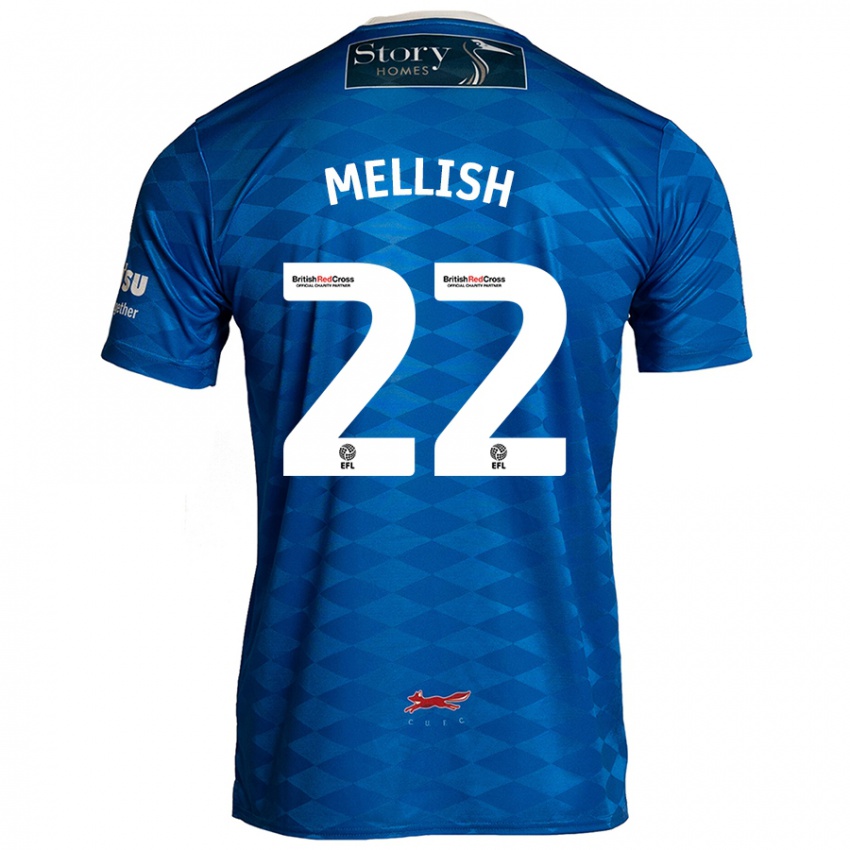 Criança Camisola Jon Mellish #22 Azul Principal 2024/25 Camisa Brasil