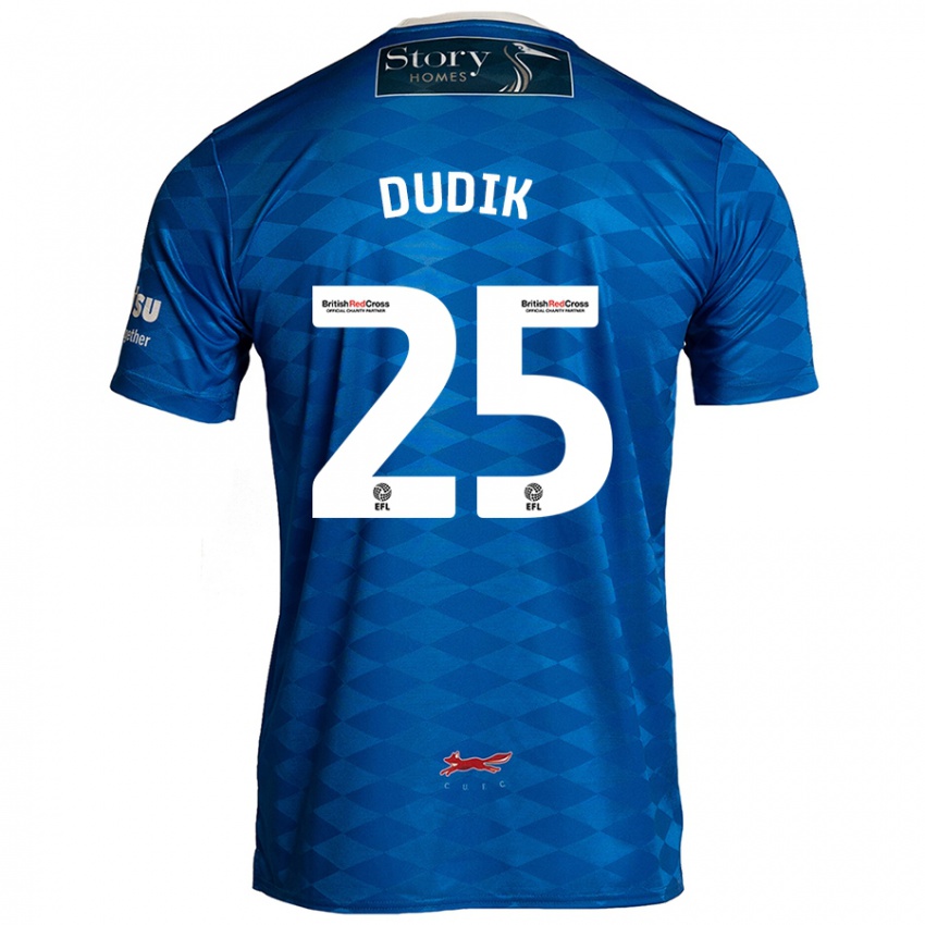 Criança Camisola Anton Dudik #25 Azul Principal 2024/25 Camisa Brasil