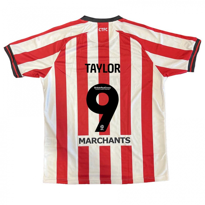 Criança Camisola Matty Taylor #9 Vermelho Branco Principal 2024/25 Camisa Brasil