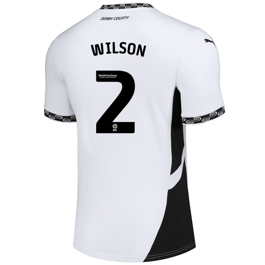 Criança Camisola Kane Wilson #2 Preto Branco Principal 2024/25 Camisa Brasil