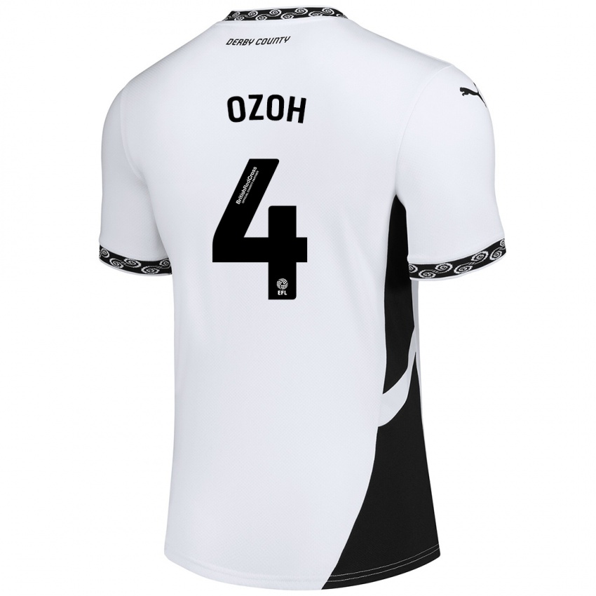 Criança Camisola David Ozoh #4 Preto Branco Principal 2024/25 Camisa Brasil