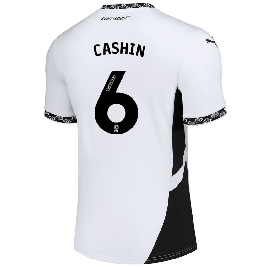 Criança Camisola Eiran Cashin #6 Preto Branco Principal 2024/25 Camisa Brasil