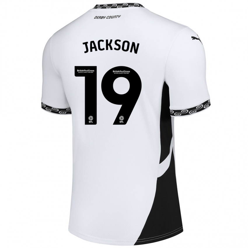 Criança Camisola Kayden Jackson #19 Preto Branco Principal 2024/25 Camisa Brasil