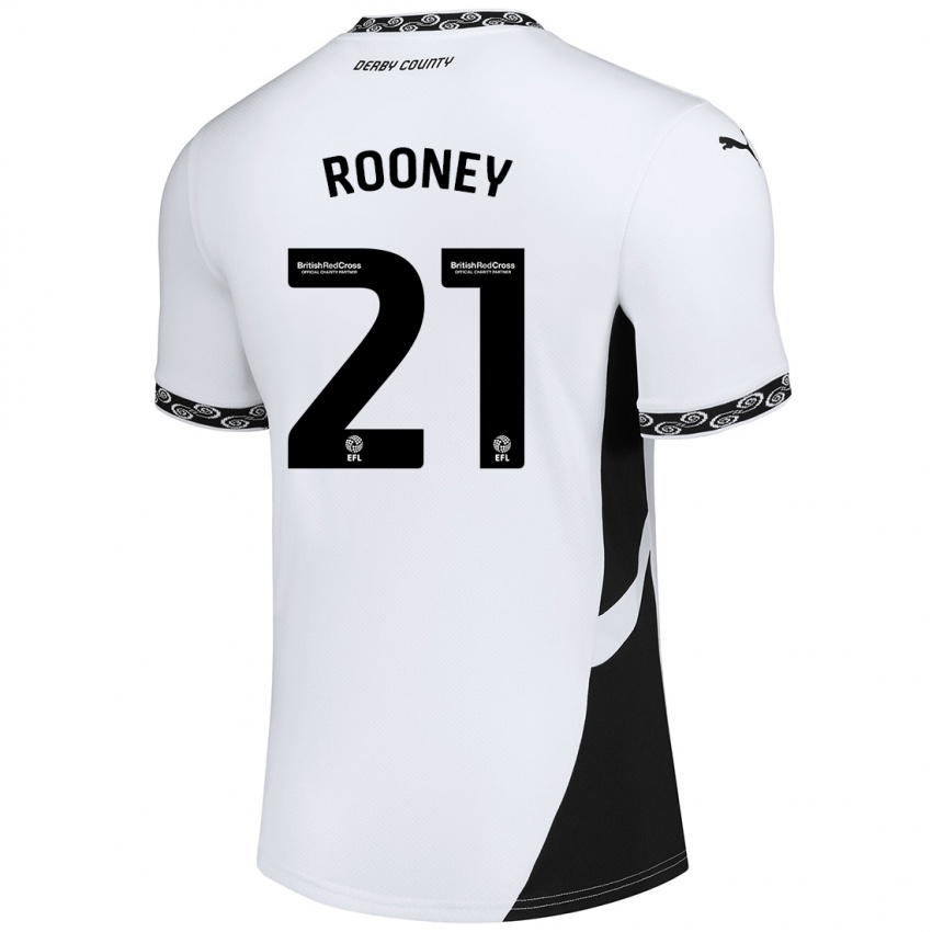 Criança Camisola Jake Rooney #21 Preto Branco Principal 2024/25 Camisa Brasil