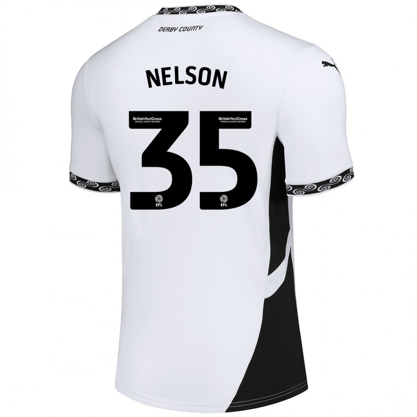 Criança Camisola Curtis Nelson #35 Preto Branco Principal 2024/25 Camisa Brasil