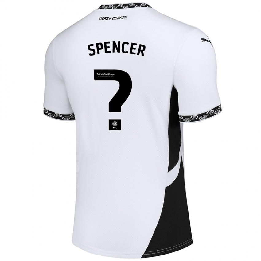 Criança Camisola Morten Spencer #0 Preto Branco Principal 2024/25 Camisa Brasil