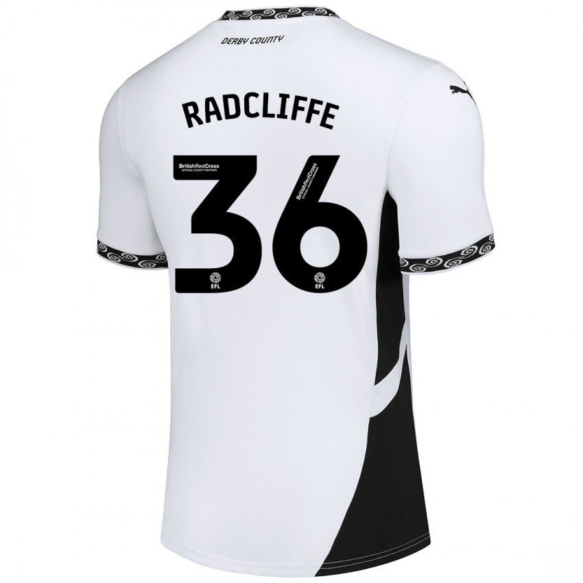 Criança Camisola Ben Radcliffe #36 Preto Branco Principal 2024/25 Camisa Brasil