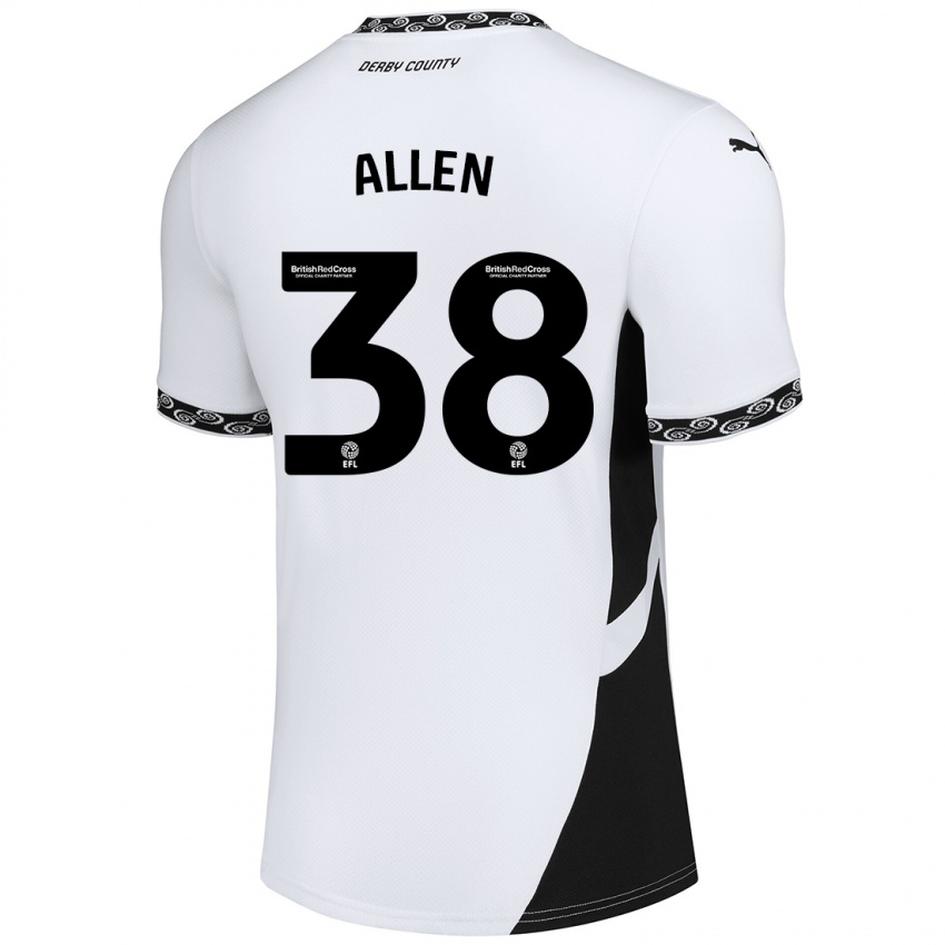 Criança Camisola Cruz Allen #38 Preto Branco Principal 2024/25 Camisa Brasil