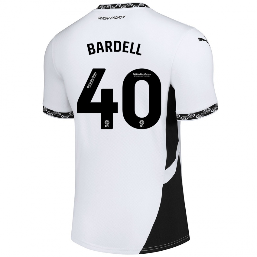 Criança Camisola Max Bardell #40 Preto Branco Principal 2024/25 Camisa Brasil