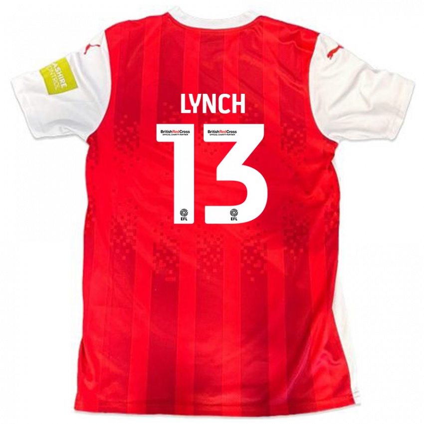 Criança Camisola Jay Lynch #13 Vermelho Branco Principal 2024/25 Camisa Brasil