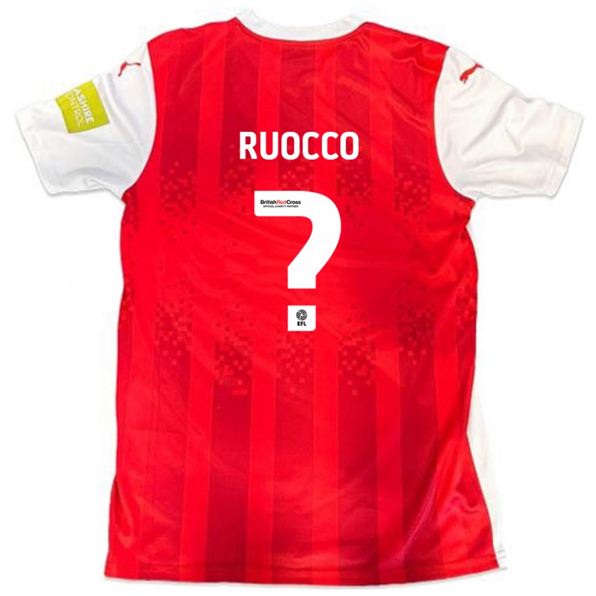 Criança Camisola Alessio Ruocco #0 Vermelho Branco Principal 2024/25 Camisa Brasil