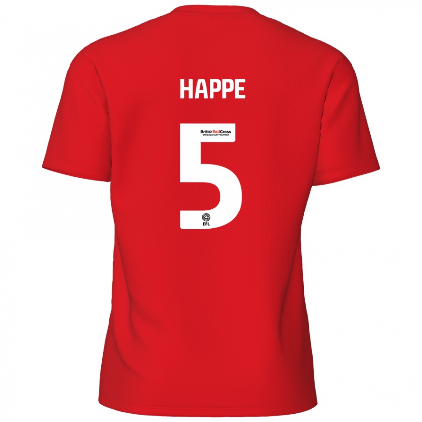 Criança Camisola Dan Happe #5 Vermelho Principal 2024/25 Camisa Brasil