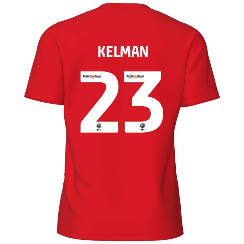 Criança Camisola Charlie Kelman #23 Vermelho Principal 2024/25 Camisa Brasil