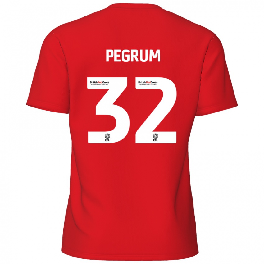 Criança Camisola Charlie Pegrum #32 Vermelho Principal 2024/25 Camisa Brasil