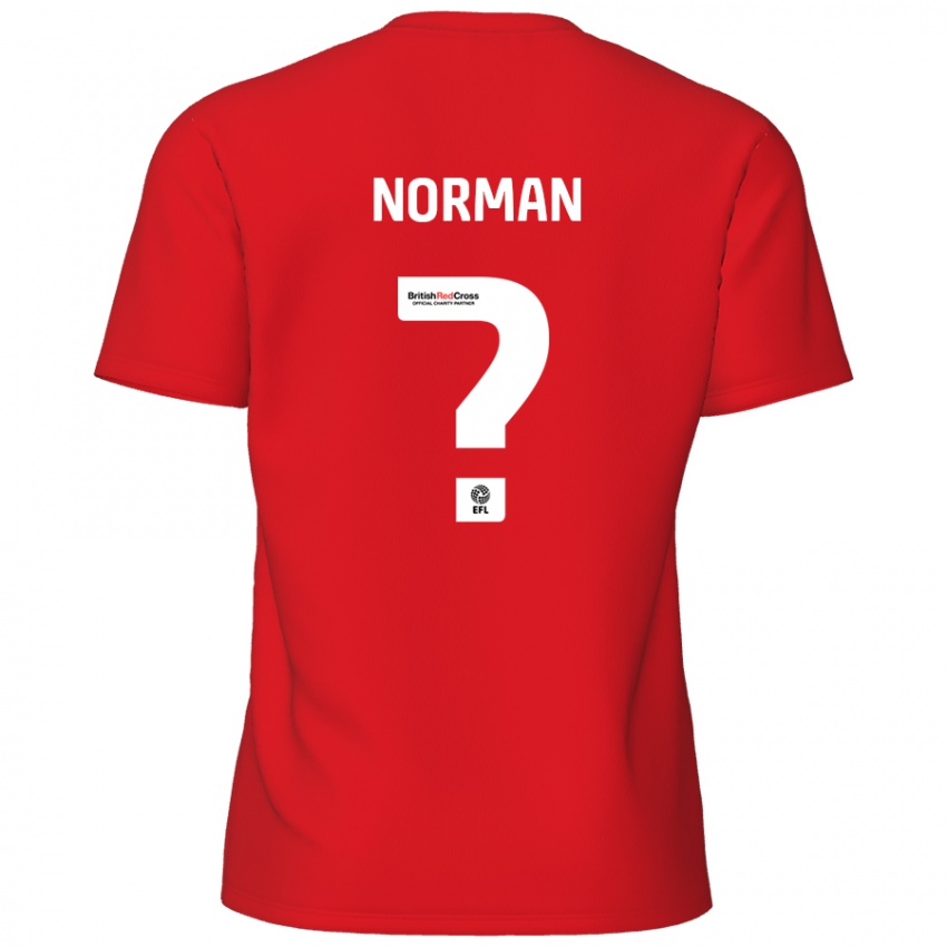 Criança Camisola Freddie Norman #0 Vermelho Principal 2024/25 Camisa Brasil