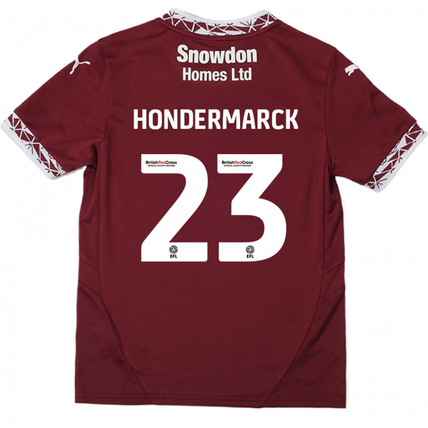 Criança Camisola William Hondermarck #23 Borgonha Principal 2024/25 Camisa Brasil